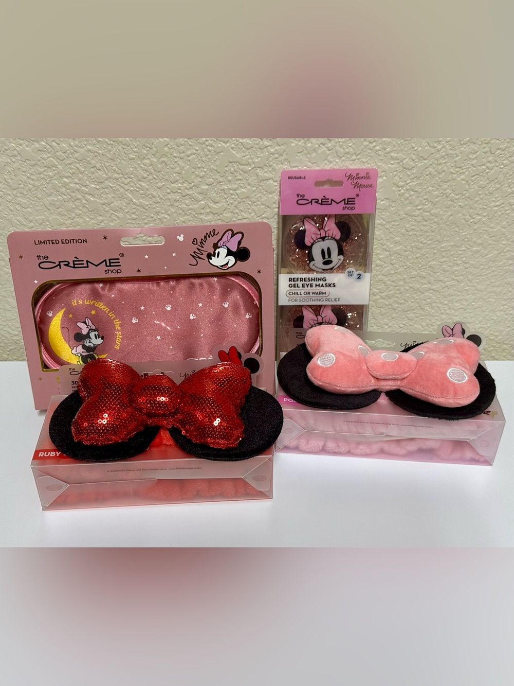 NEW✨ The Crème Shop Disney Minnie Mouse Gift Bundle Lot of 4 Spa Beauty Items